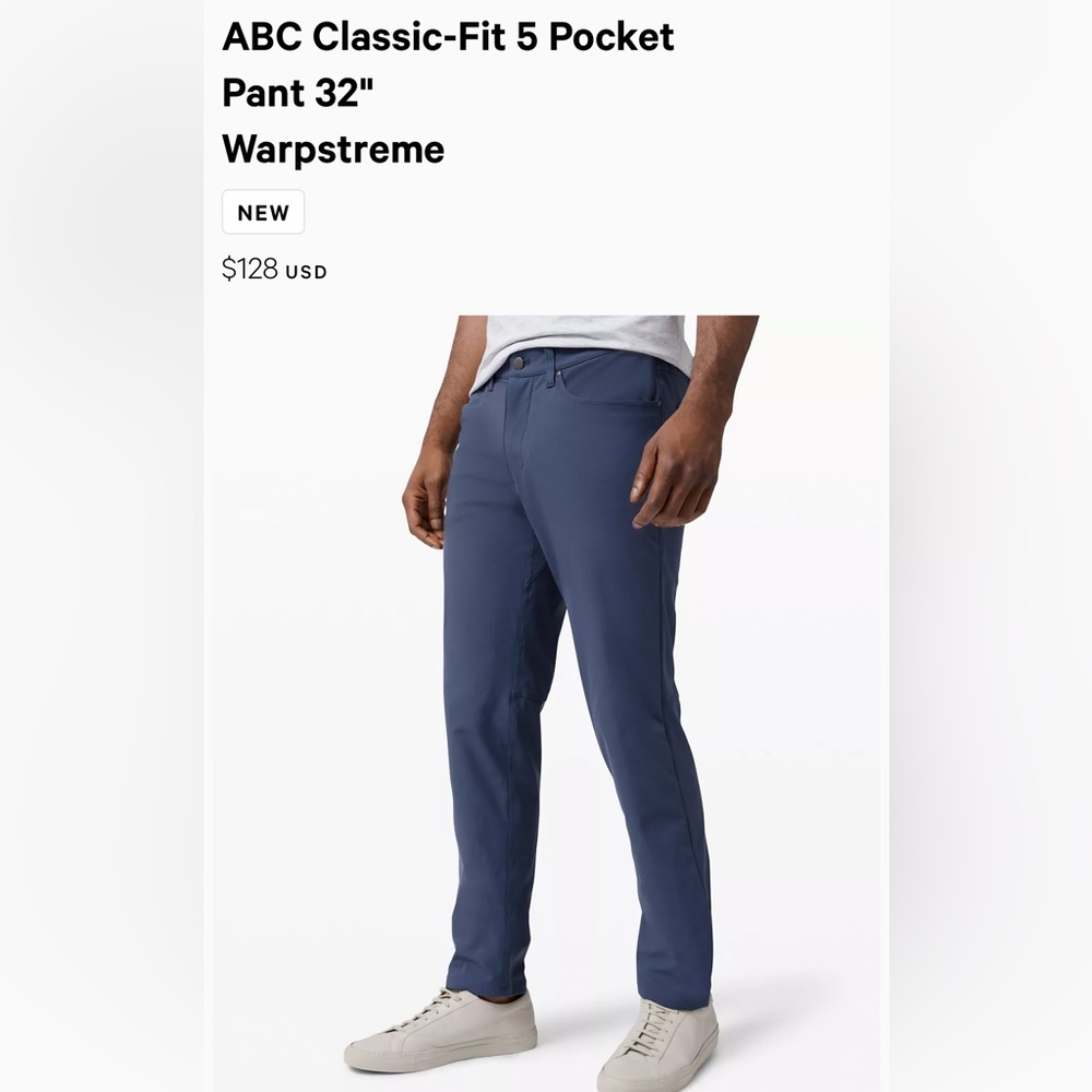 Lululemon ABC classic fit pant 32”